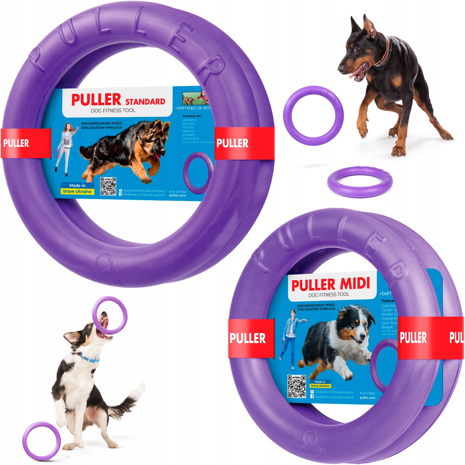 Levně Sada pro psy Puller Combo pro aktivní hry pro velké a střední psy