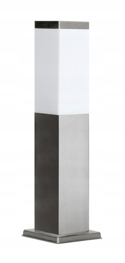 Zahradní sloupek pro osvětlení obdélníkový 45 cm stříbrný IP44 Su-ma