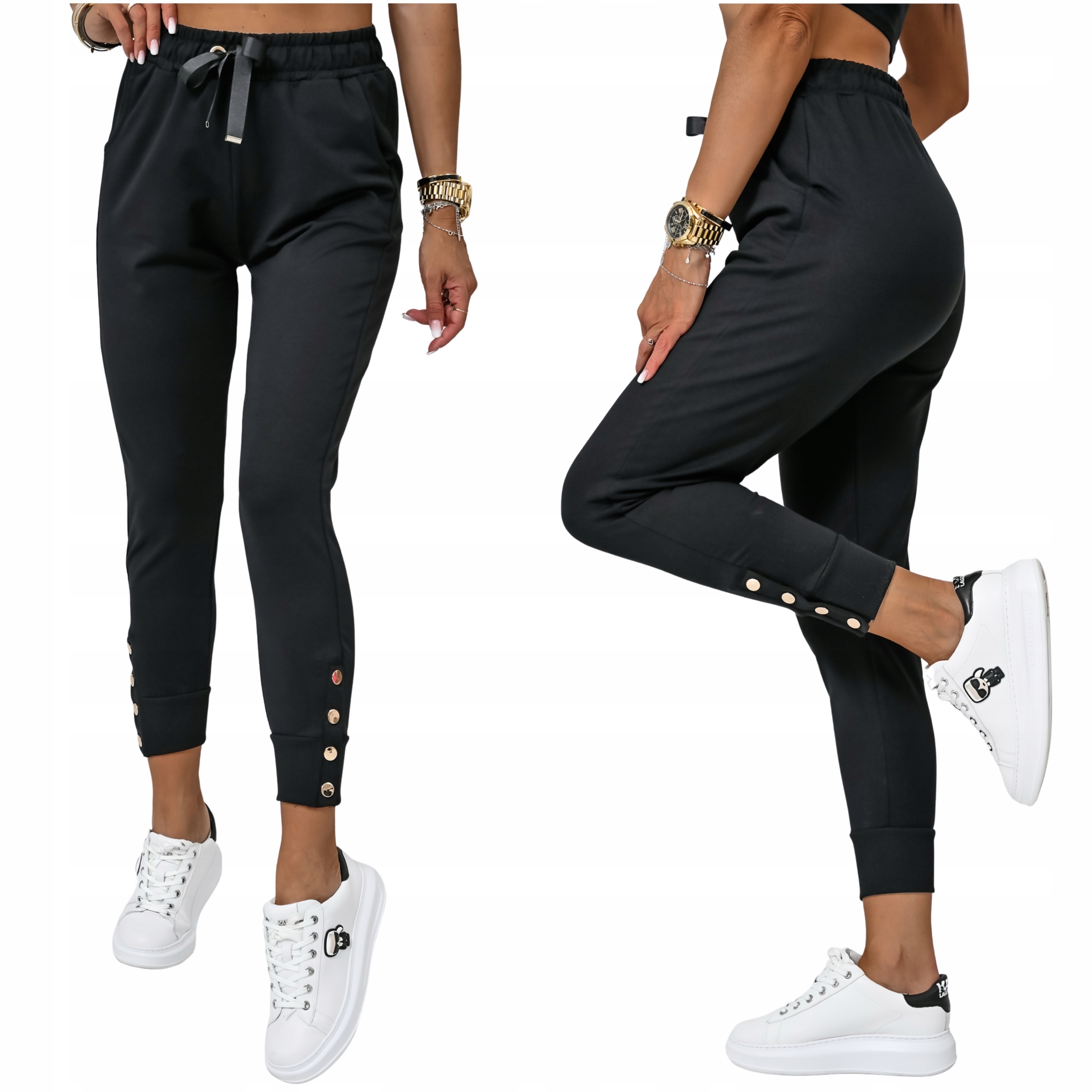 Dresowe Spodnie Ze Zdobioną Nogawką Riley! WZ.2 S