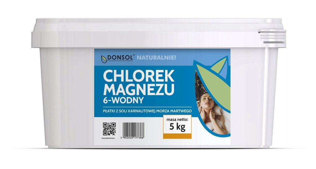 Chlorek magnezu sześciowodny kąpieli z Morza Martwego płatki magnezowe 5 kg