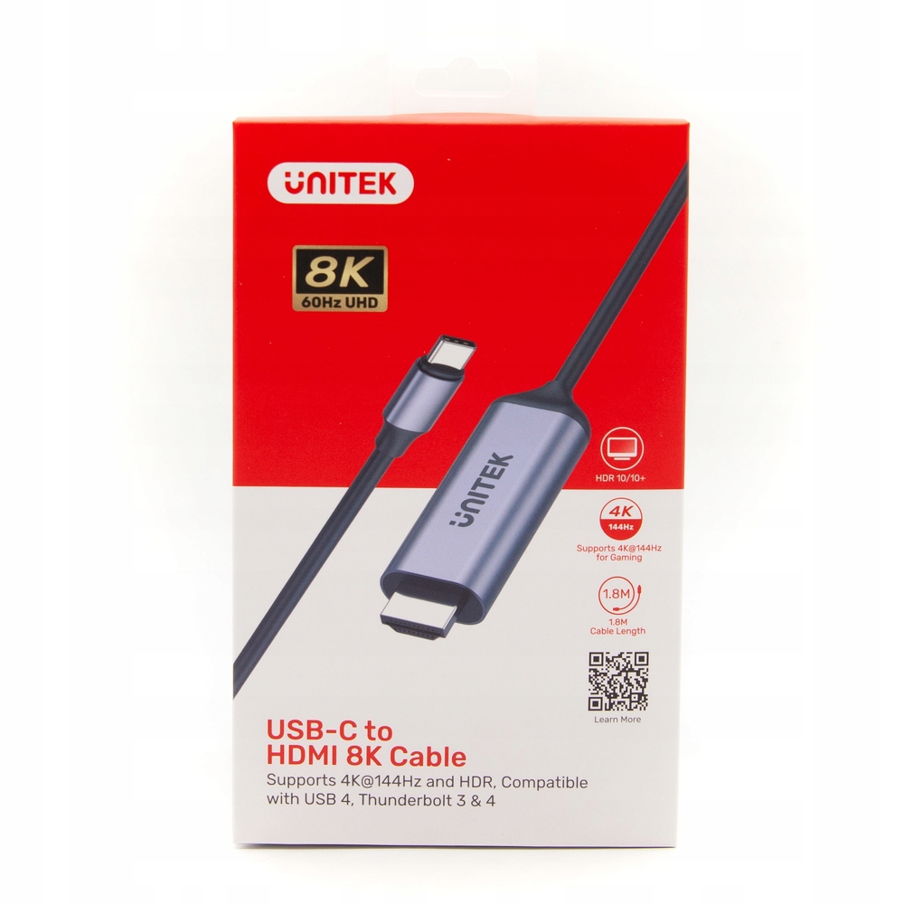 

Adapter Usb-c Hdmi 2.1 Unitek V1423B 1,8 m
