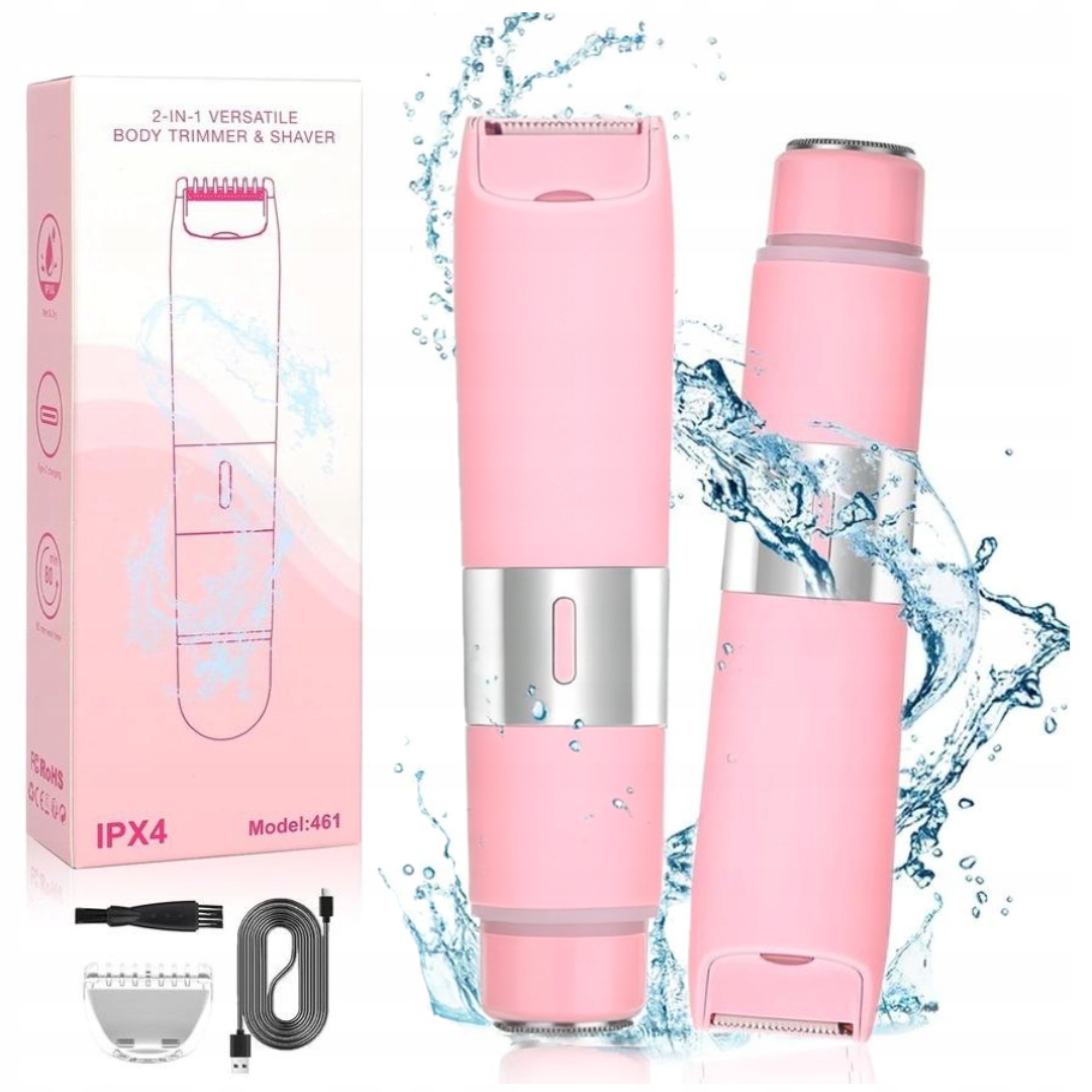 Trymer Maszynka Golarka Do Strzyżenia Golenia Ciała Włosów Na Mokro Sucho