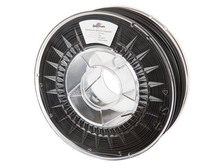 Filament Spectrum Wood Ebony Black PLA 1.75 mm 1kg