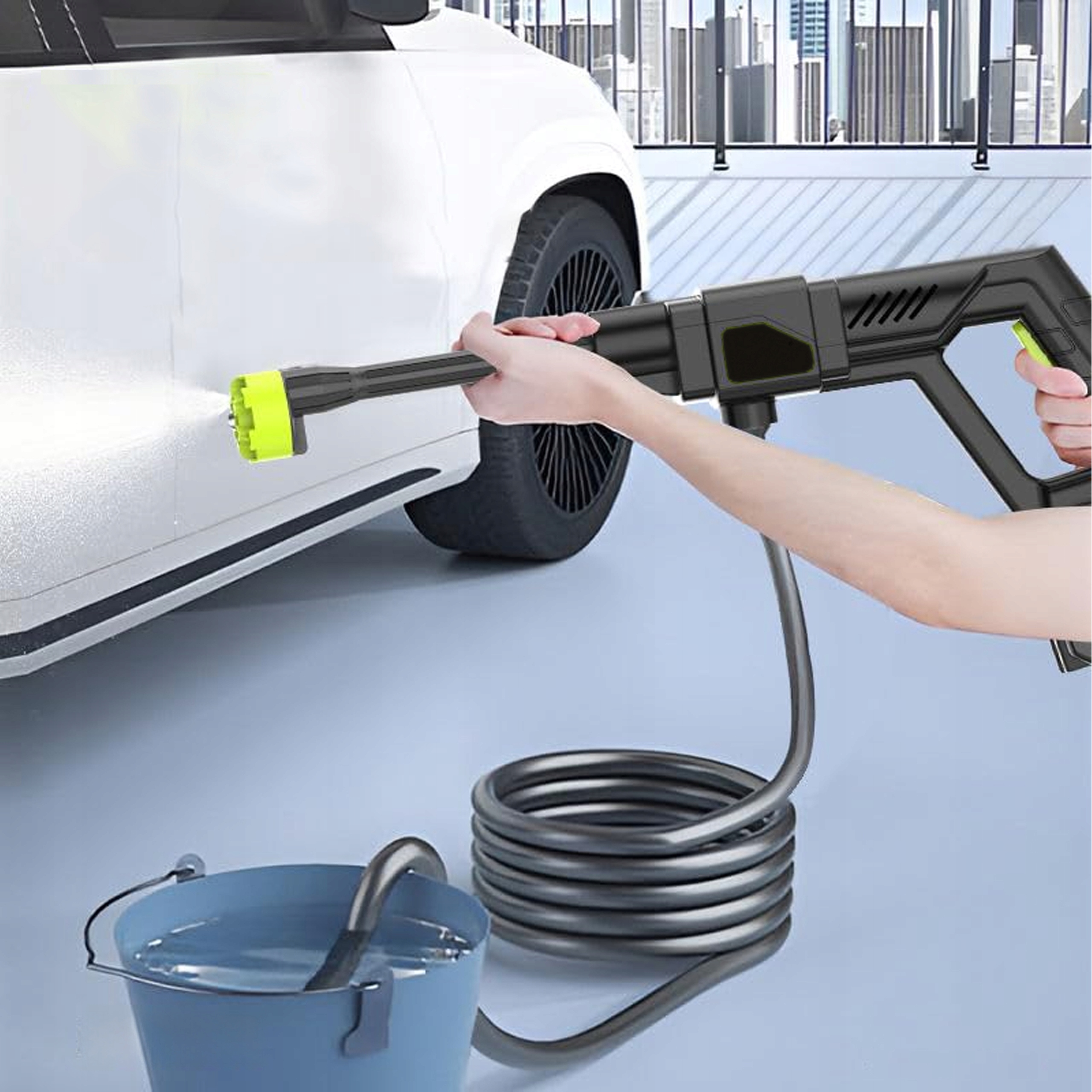 MYJKA CIŚNIENIOWA AKUMULATOROWA BEZPRZEWODOWA 48V 30 BAR 200W ZESTAW Ciśnienie maksymalne 30 bar