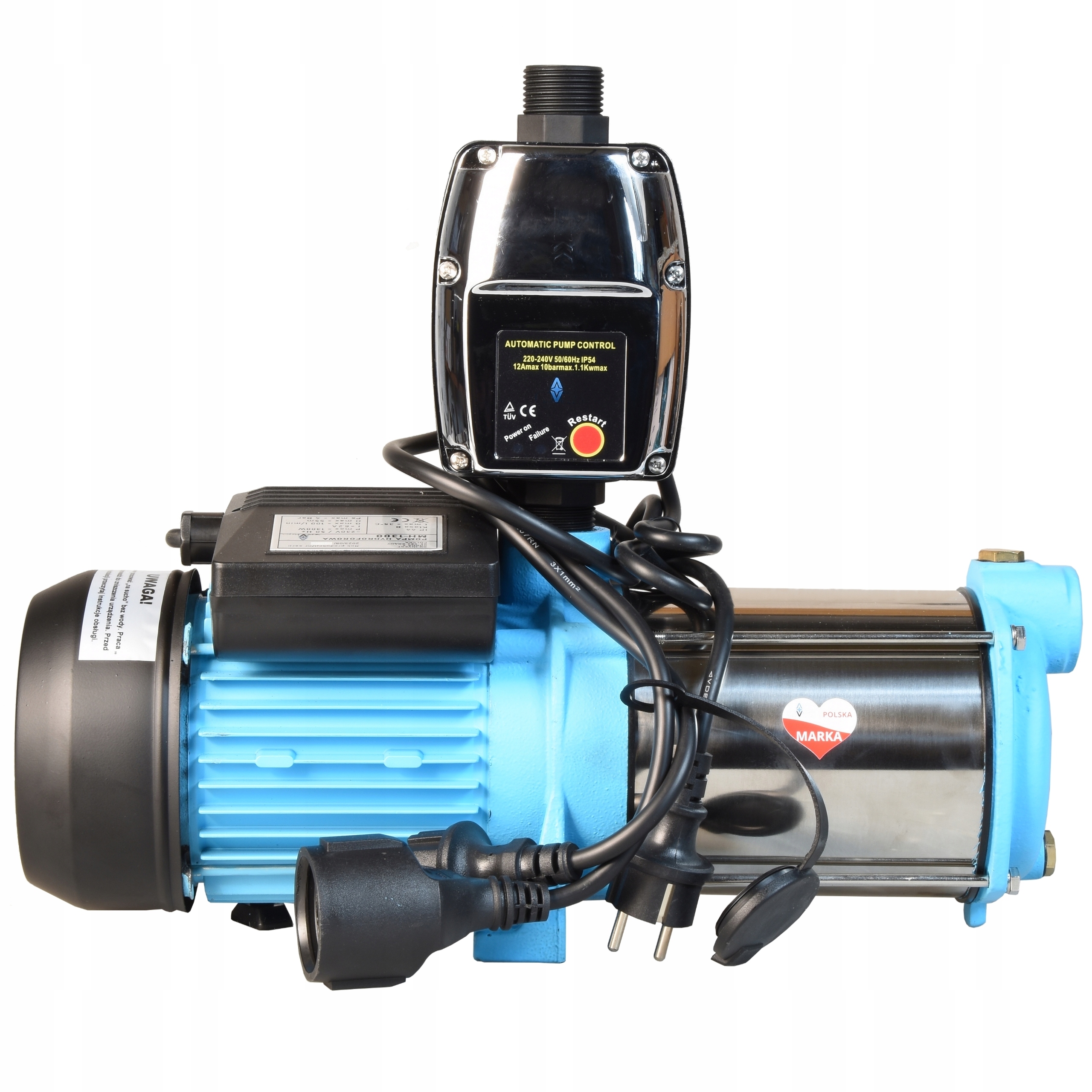 Hydroforová Pumpa Max-h 1300 W 5520/h Automat Csk 5 Riadiaci Prevádzku Čerpadla