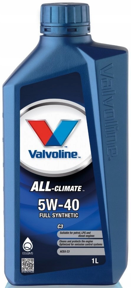 

Valvoline 5W40 1L. All Climate C3 Silnikowy Olej S
