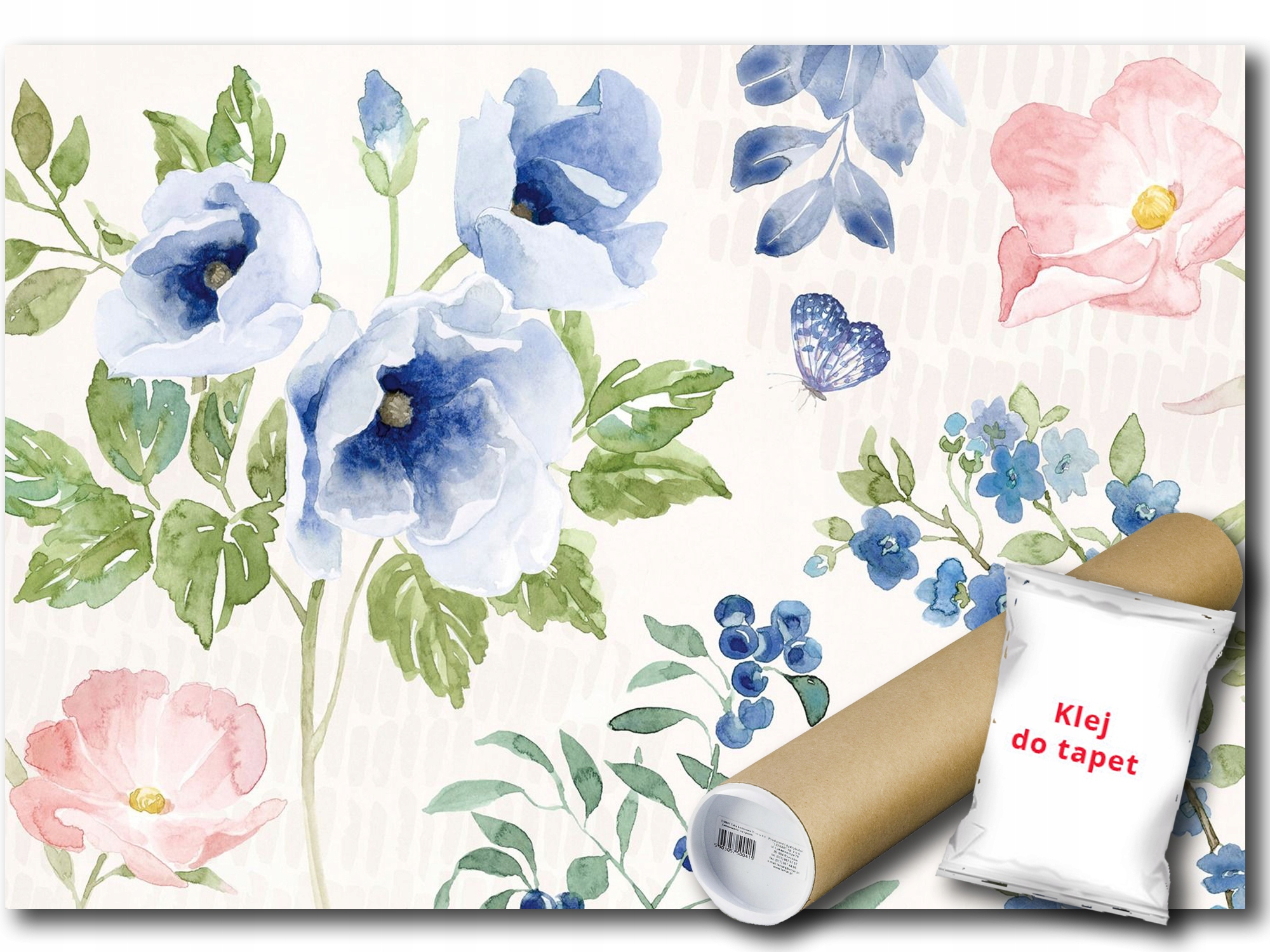 Fototapeta Flizelina Příroda Květiny Rostliny Louka Zahrada Klomb Motýl 368x254