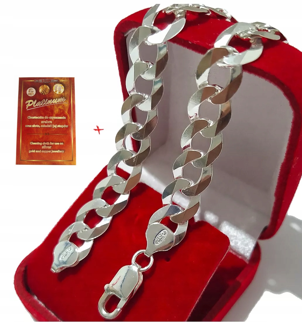 Italský Náramek Stříbrný Pánský Stříbro 925 Náramek 11mm/22cm Pancíř