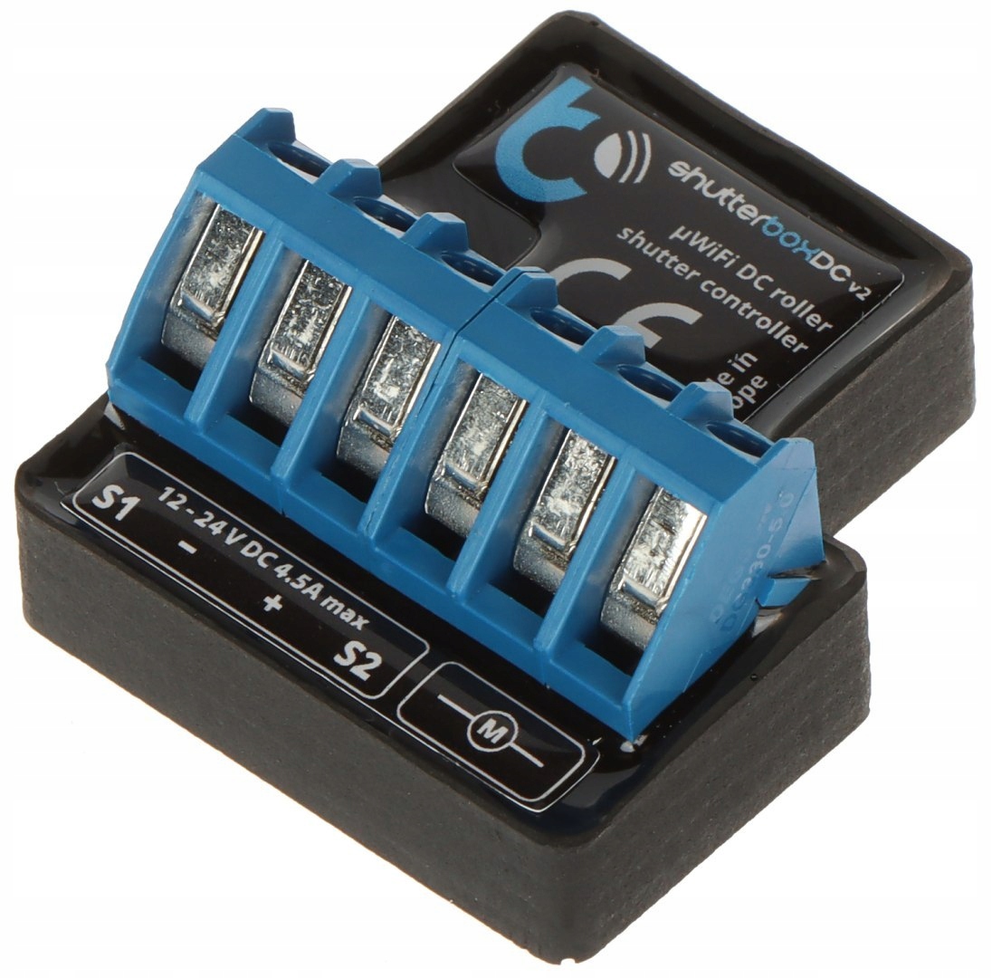 Inteligentný Ovládač Roliet SHUTTERBOX-DC-V2/BLEBOX Wi-Fi, 12 24 V DC