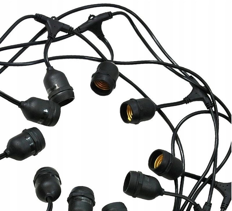 Girlanda ogrodowa 20m 40pkt+40szt żarówka 2W 2300K Waga produktu z opakowaniem jednostkowym 3.92 kg