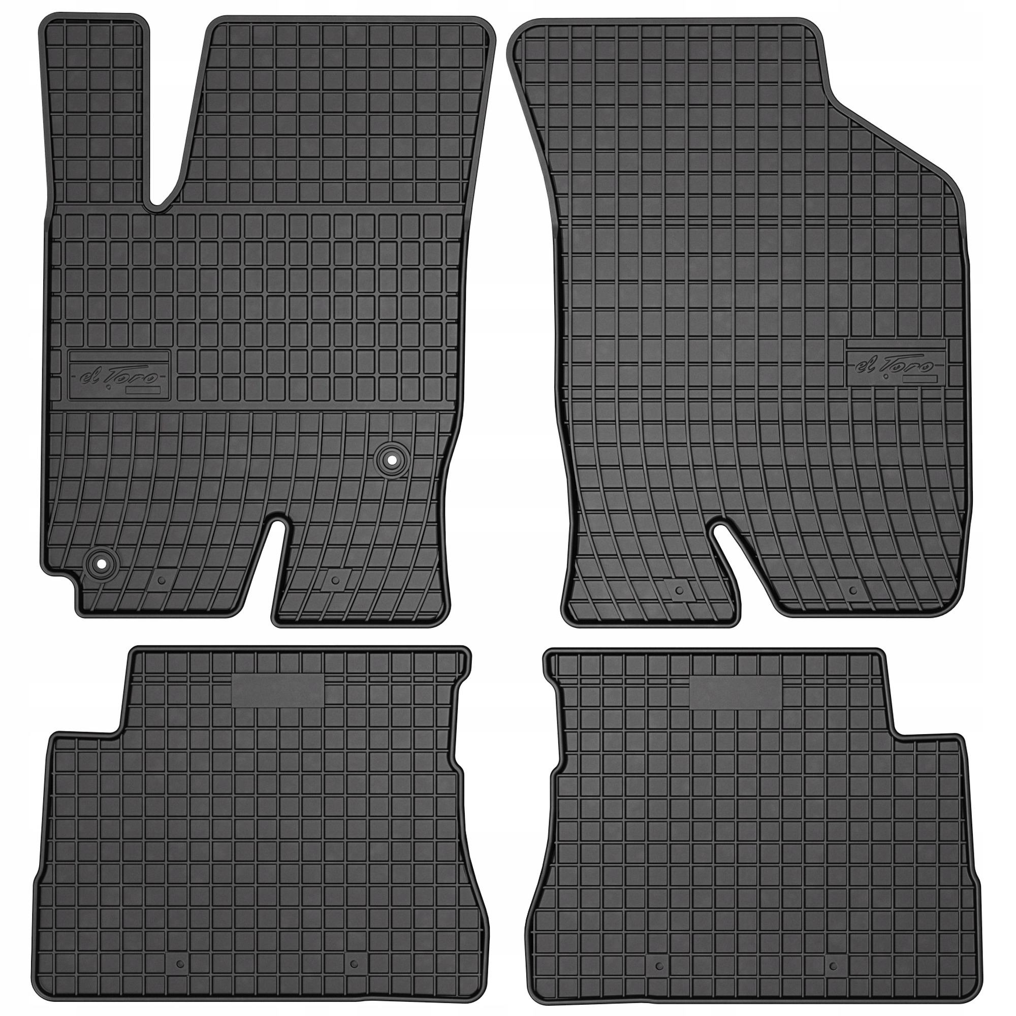 Gumové koberce černé Hyundai Getz 2002-2011