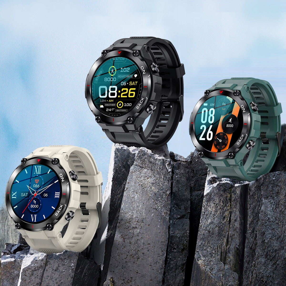 Zegarek męski SMARTWATCH GRAVITY z GPS 8-1 Rodzaj smartwatch