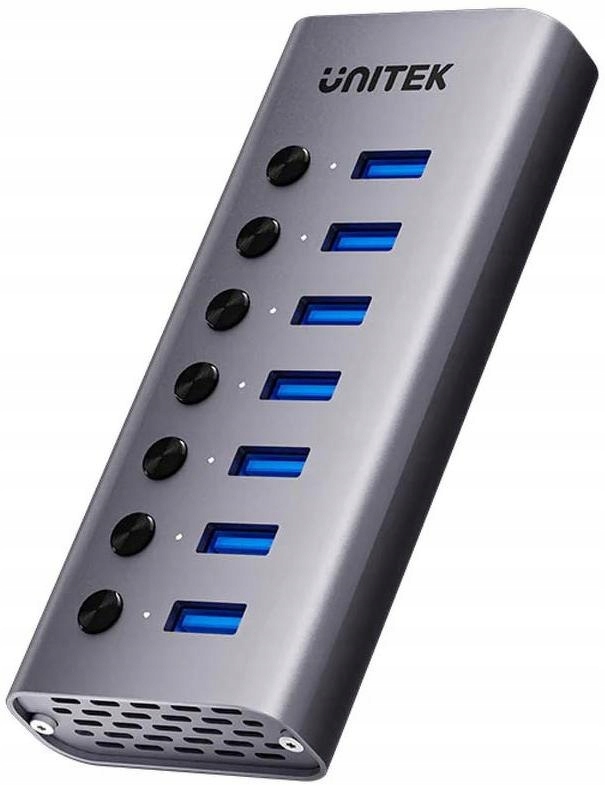 Unitek Usb hub A 3.0 7v1, 5Gbps s přepínači portů Unitek