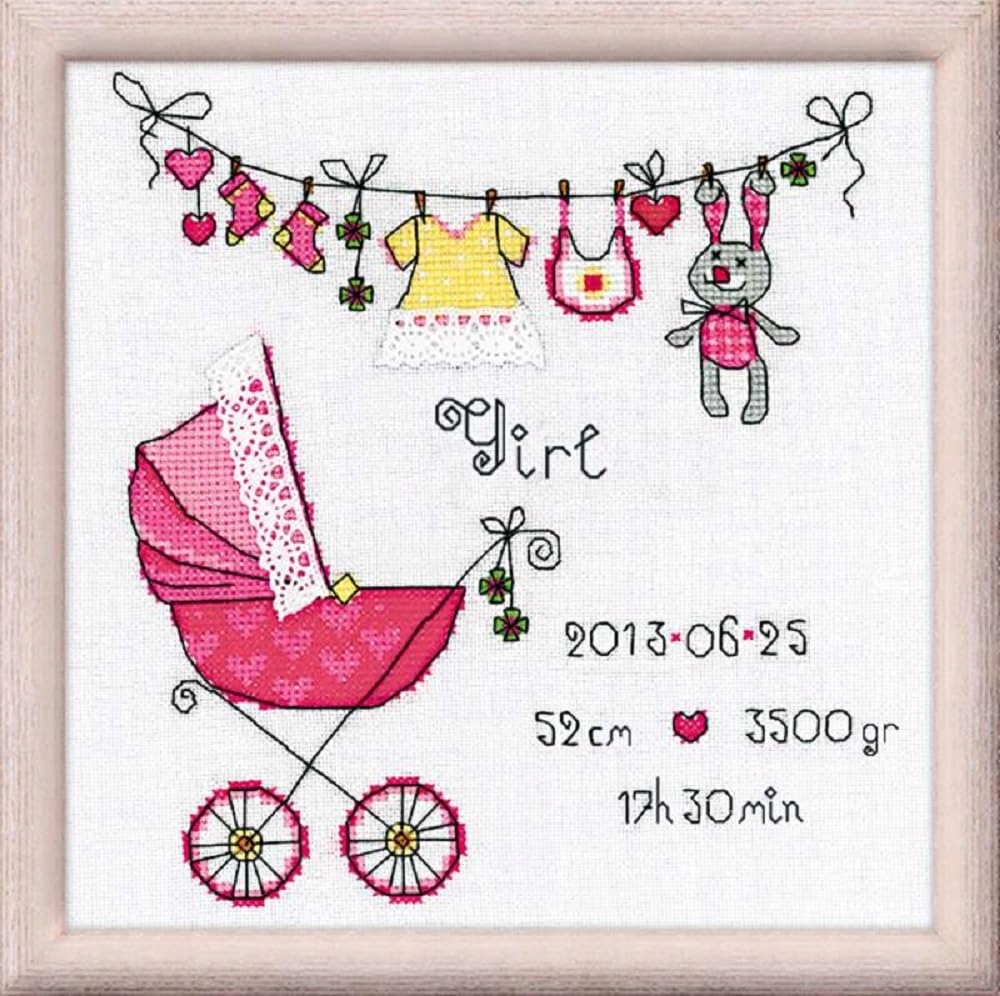 Riolis 1417 Je to samice!- Sada pro křížkovou výšivku 20x20 cm
