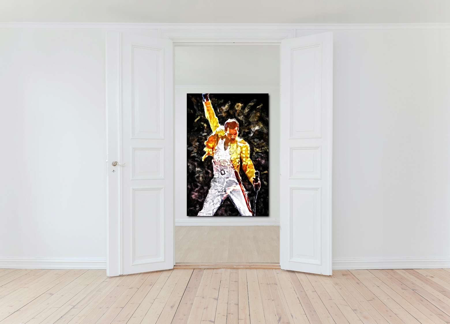 Obraz na płótnie Freddie Mercury Queen 80x120cm Wysokość produktu 120 cm