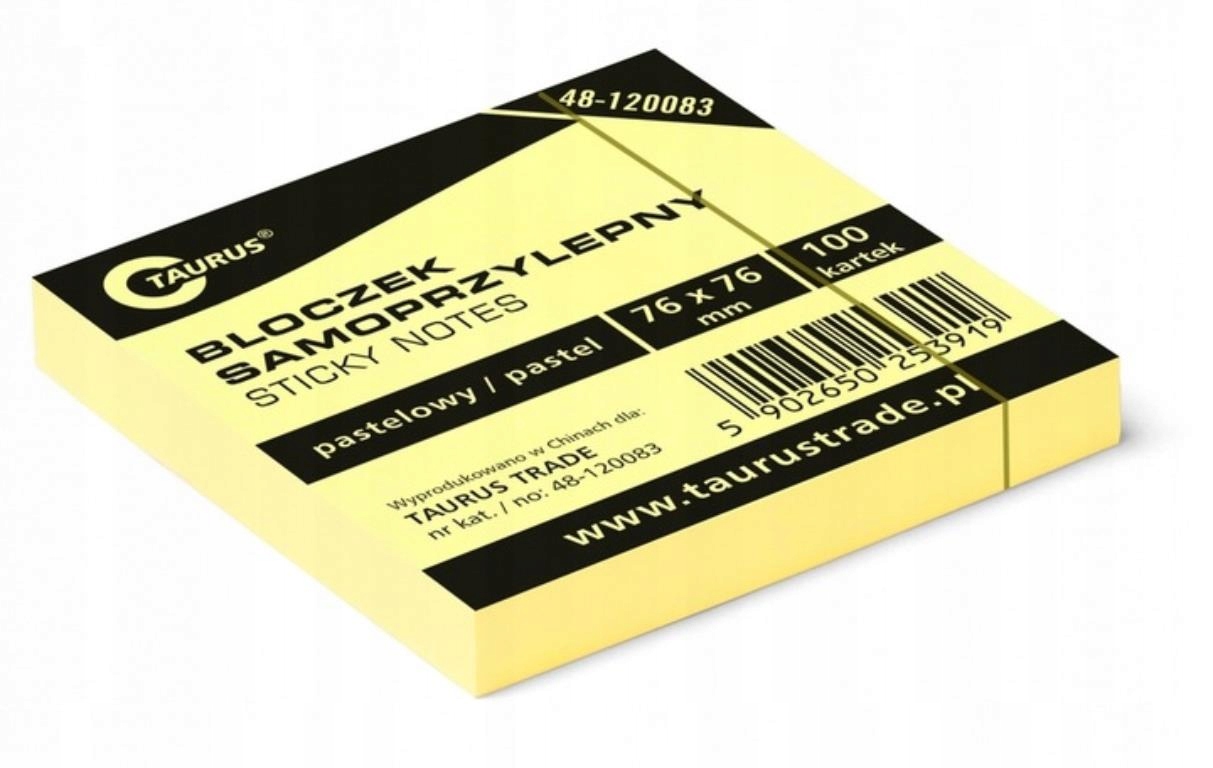 

Notes Samoprzylepny 76X76 A'100 Taurus