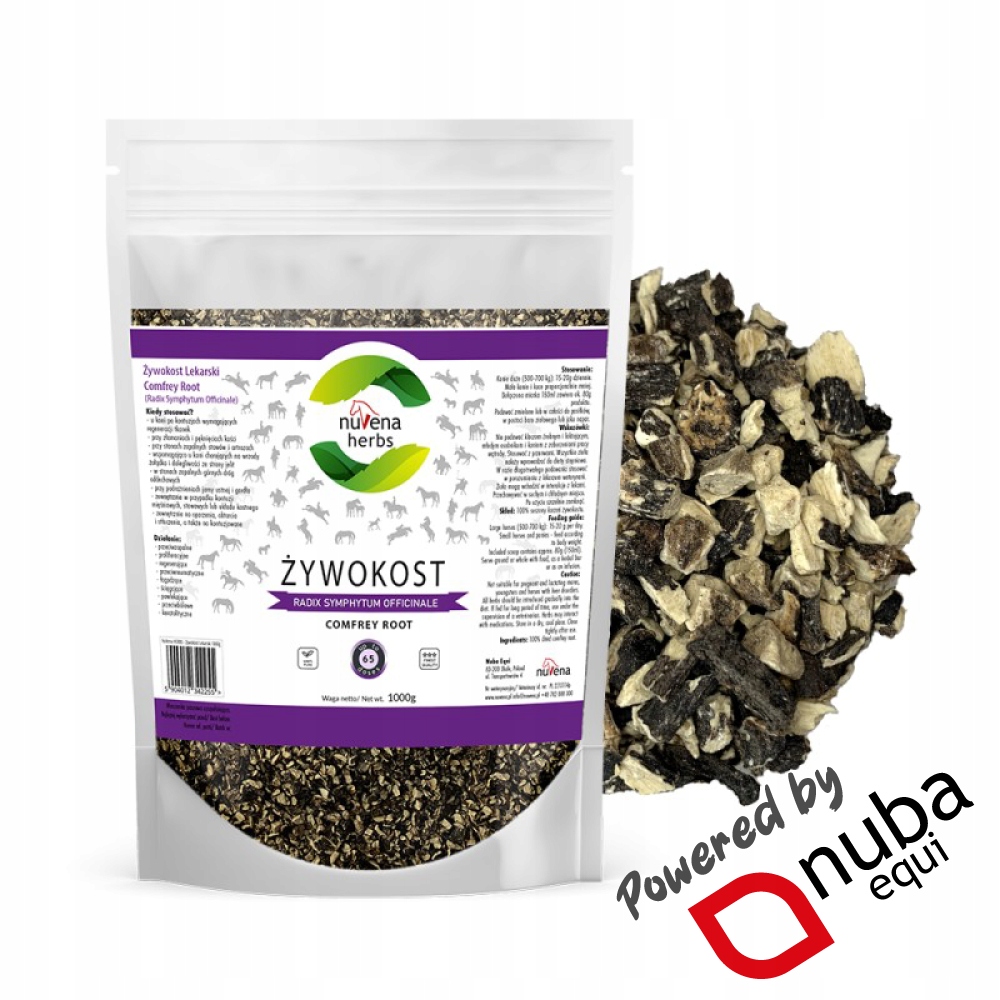 NuVena Herbs Żywokost 1000g (1kg) (Nuba Equi)
