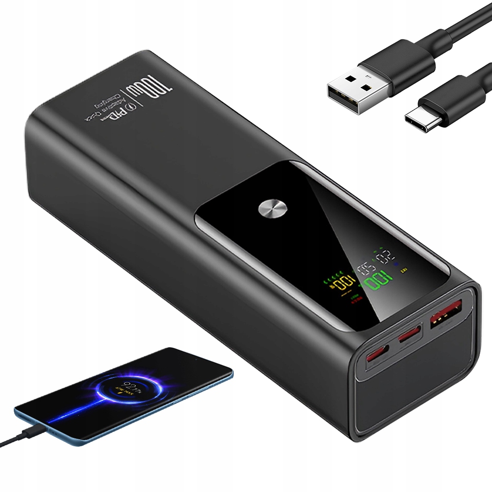 Powerbanka 20000MAH S Pd 100W Rychlým Nabíjením, Kompaktní