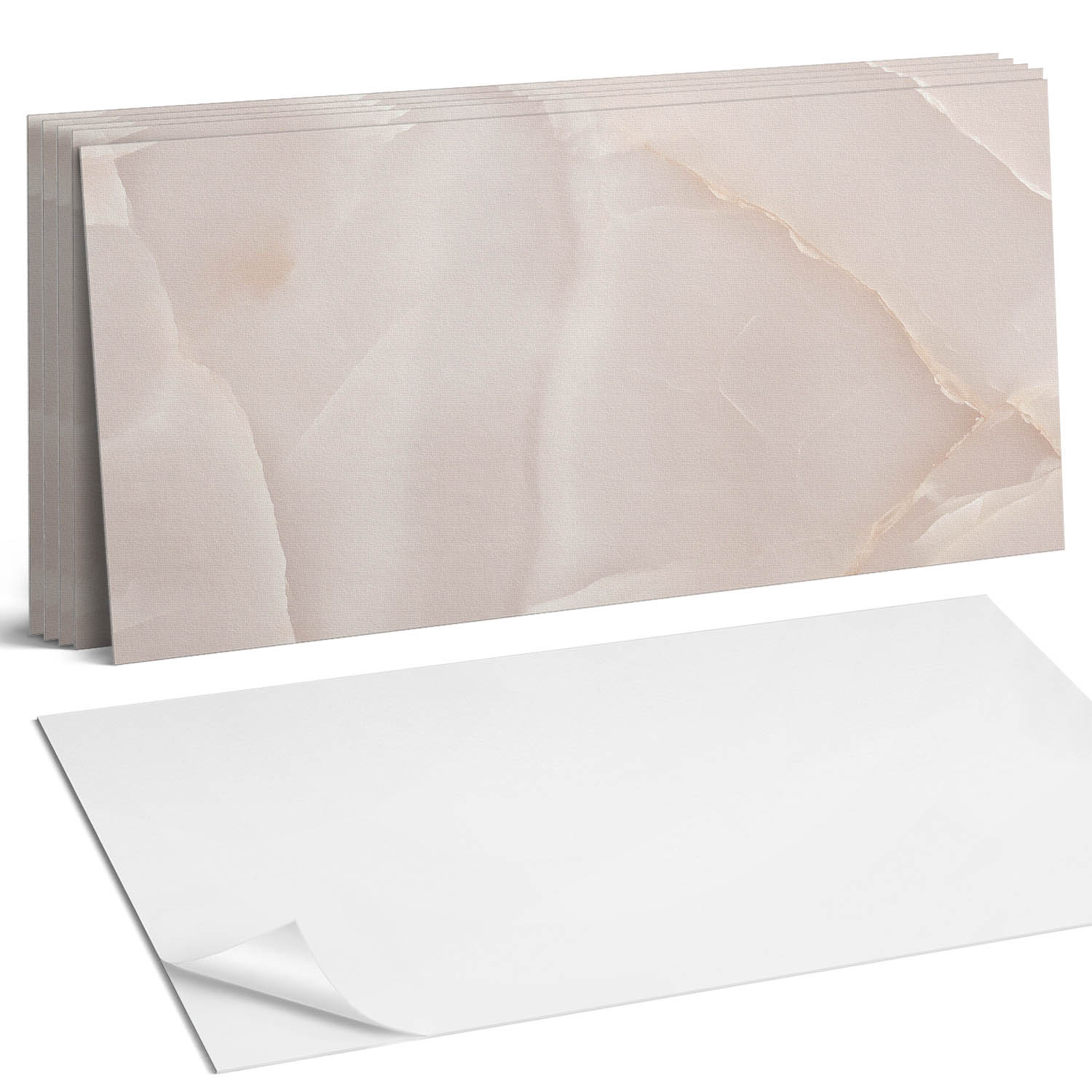 Samolepiace Pvc dlaždice Motív kameňa v organickom štýle 6 x 60 x 30 cm