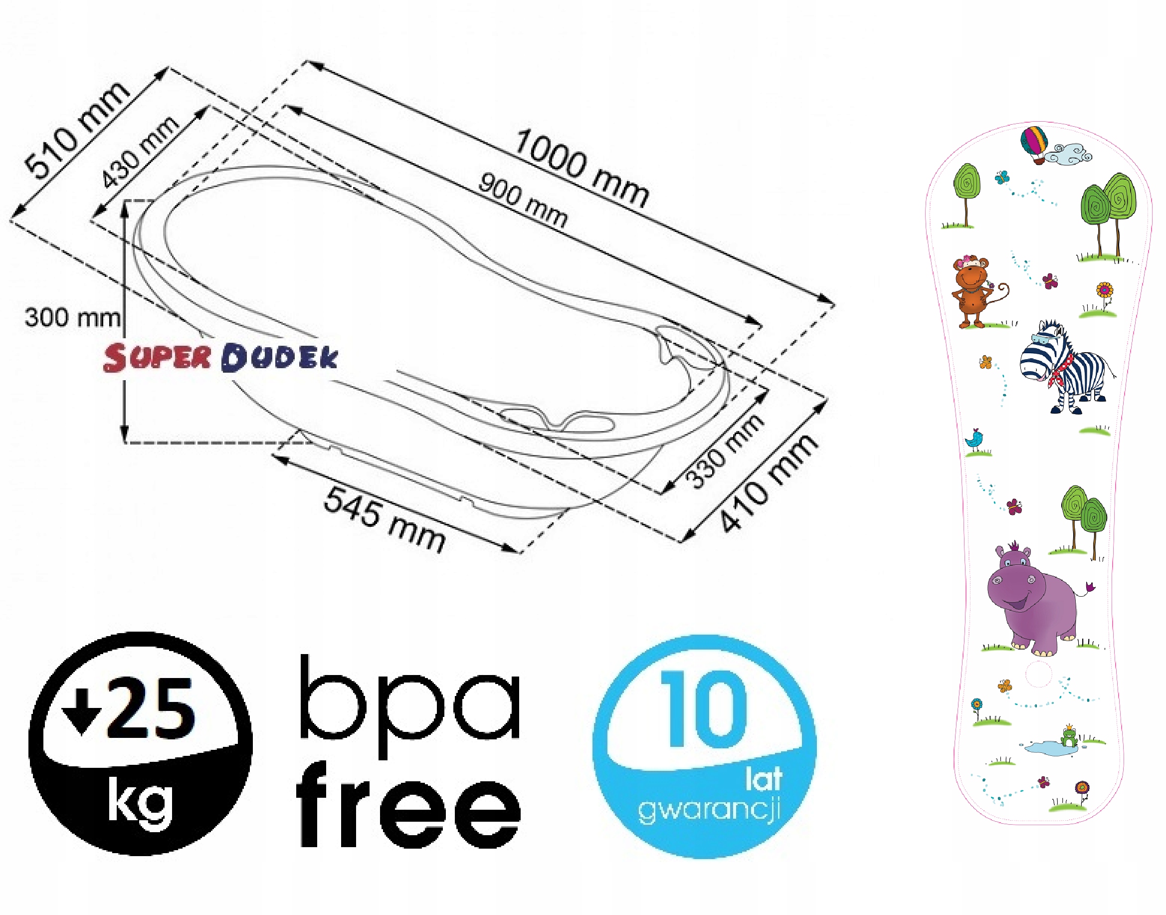 WANIENKA 100 DUŻA wanna STELAŻ STOJAK PODSTAWKA Marka Keeeper