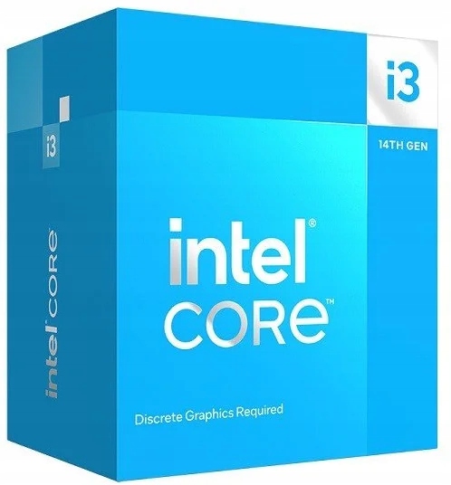 Procesor Intel Core i3-14100F 4 rdzenie 8 wątków 3,5 GHz 12 MB s1700