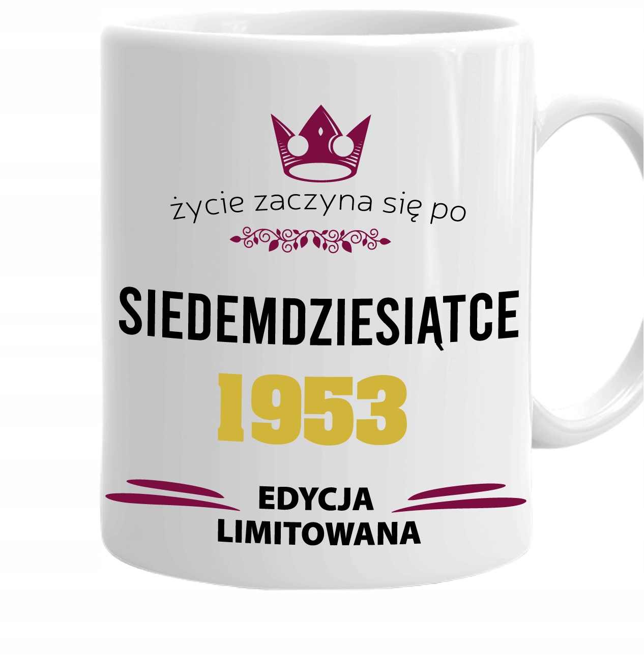 

Kubek na 70-te Urodziny 70 Lat