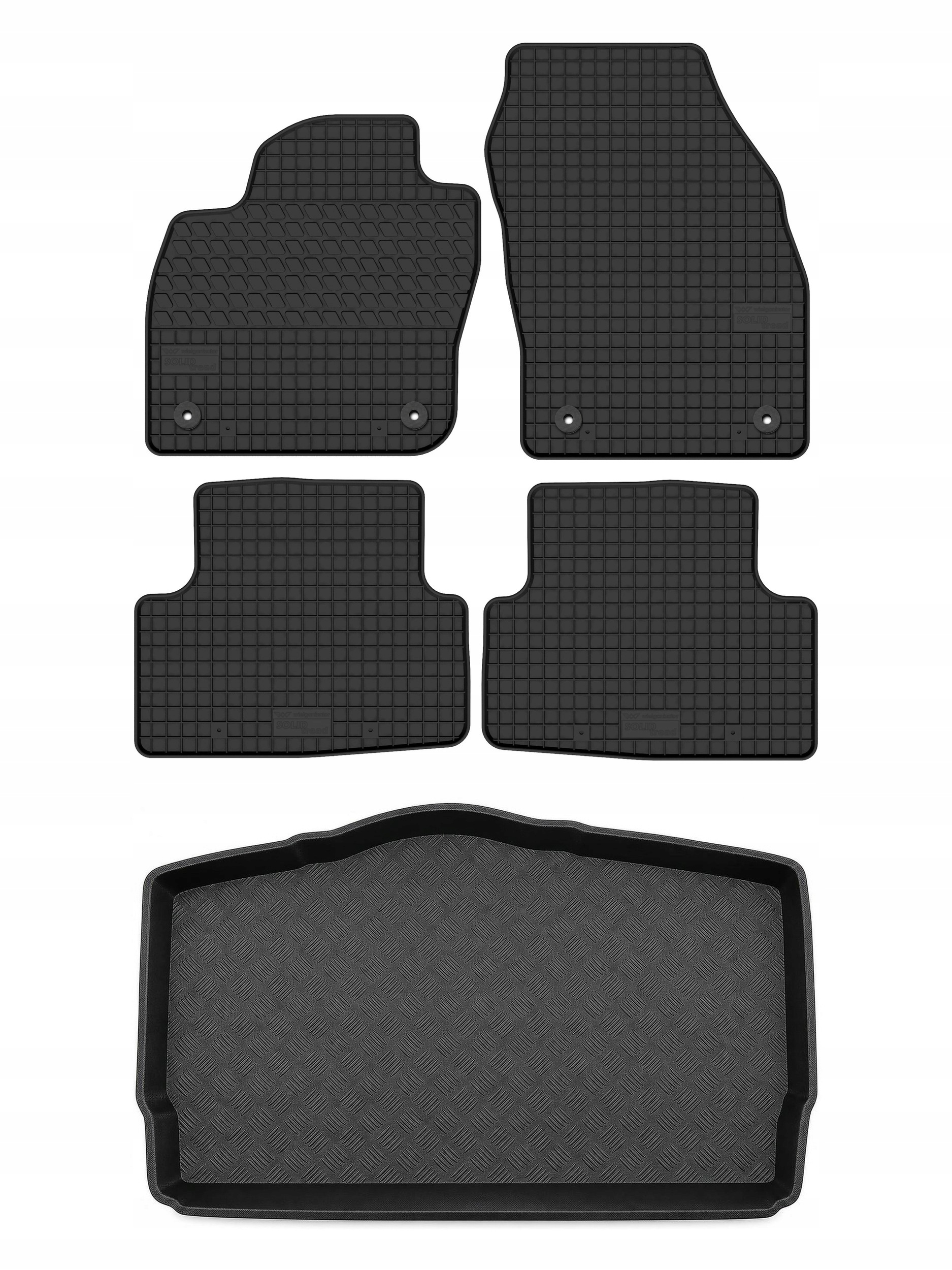 Gumové rohože SolidTread rohožka do kufra pre: Volkswagen T-Cross 2019-