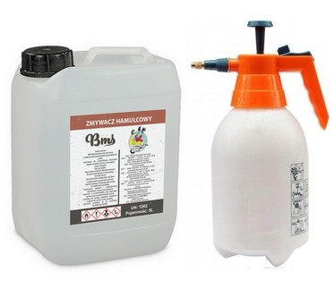 BMS ODTŁUSZCZACZ ZMYWACZ DO HAMULCÓW 5L + OPRYSK