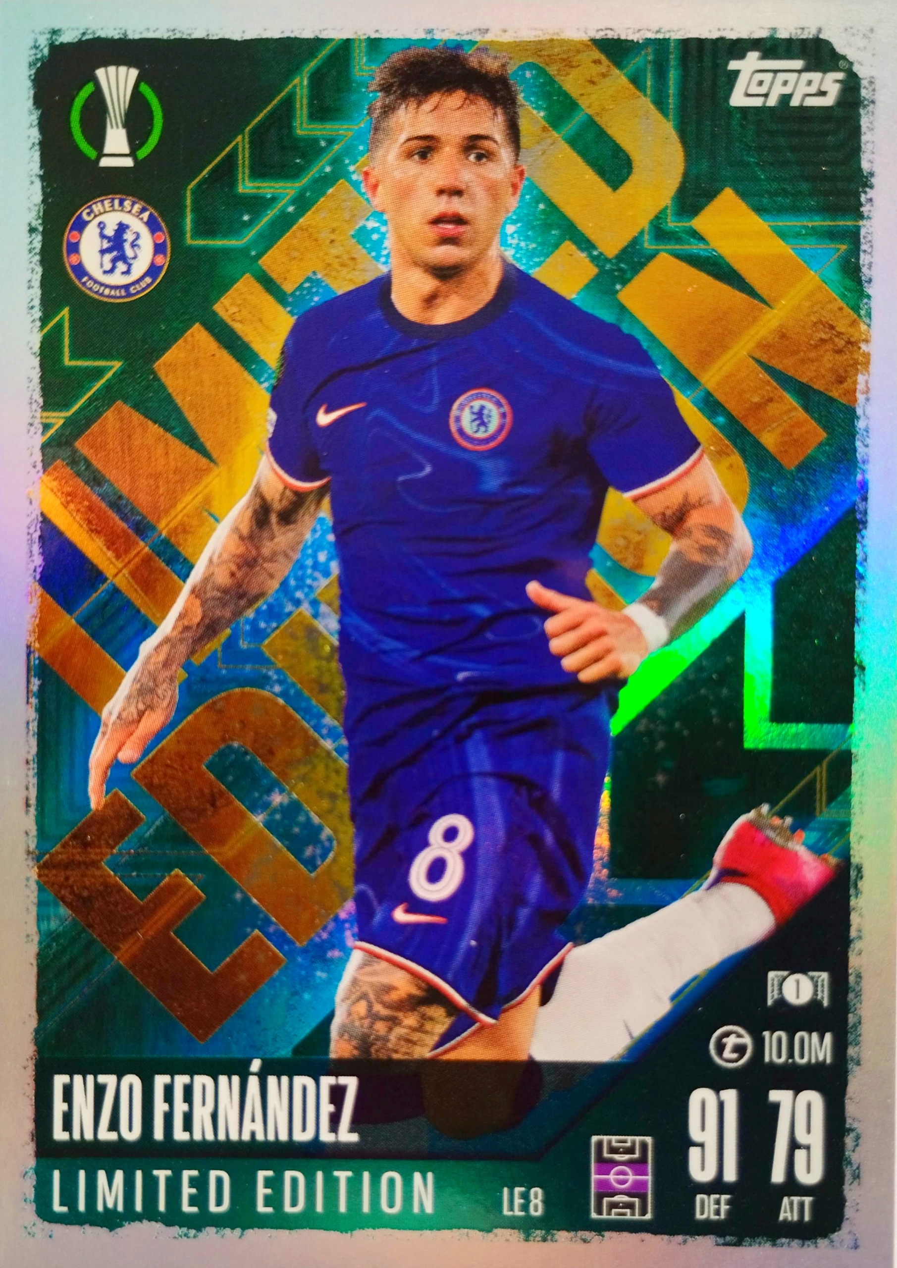 Topps Match Attax 2024-2025 Limited Le 8 Enzo Fernandez Chelsea Londyn