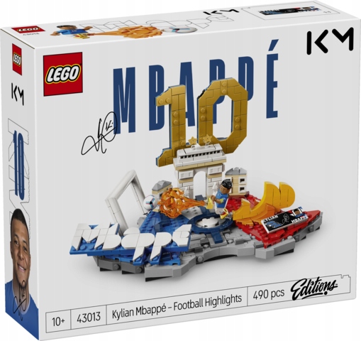 stavebnice Lego Editions Football 43013 Kylian Mbappé – fotbalové momenty
