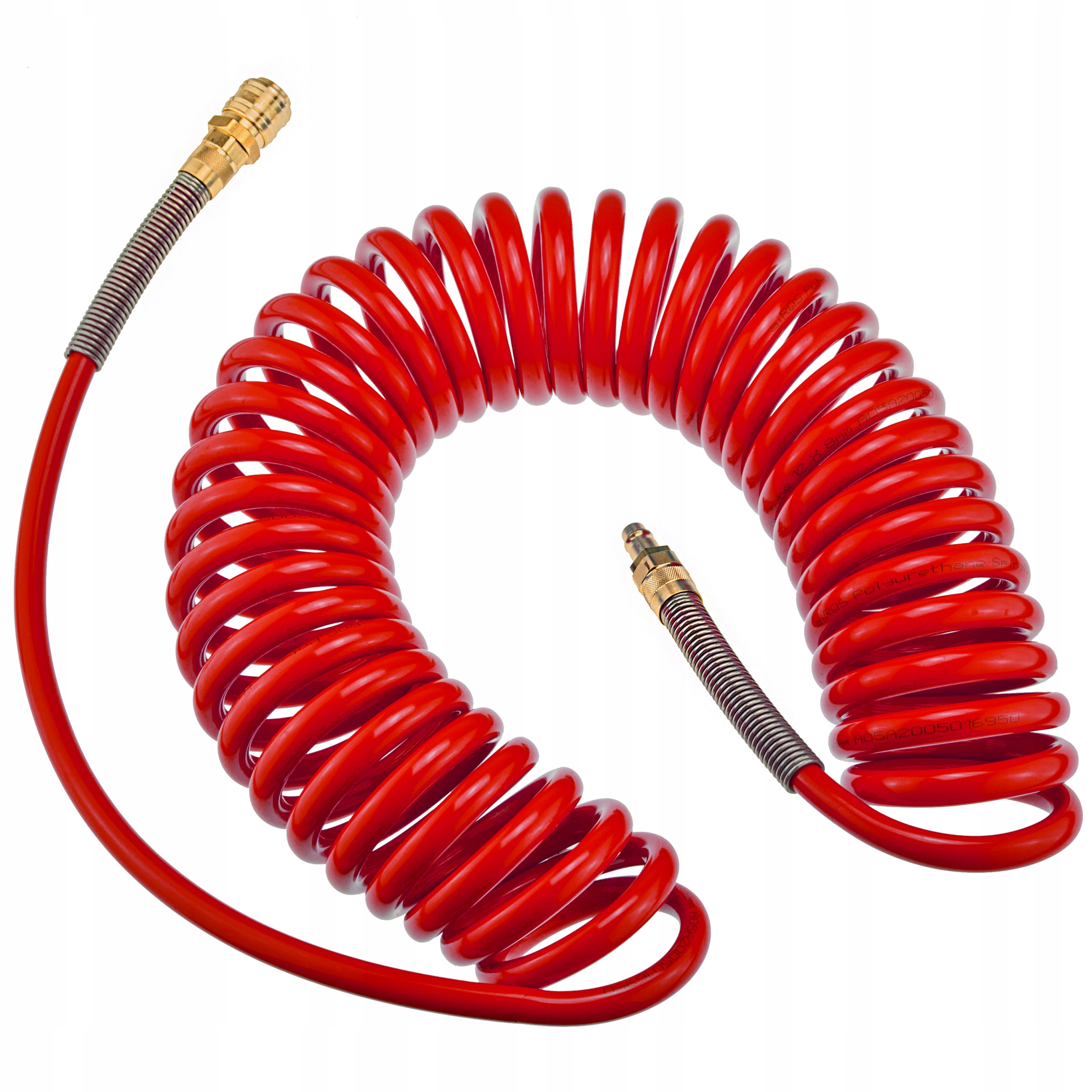 Spirálová Pneumatická Hadice 9 M 8X12 MM 10 Bar Pro Kompresor Rqs