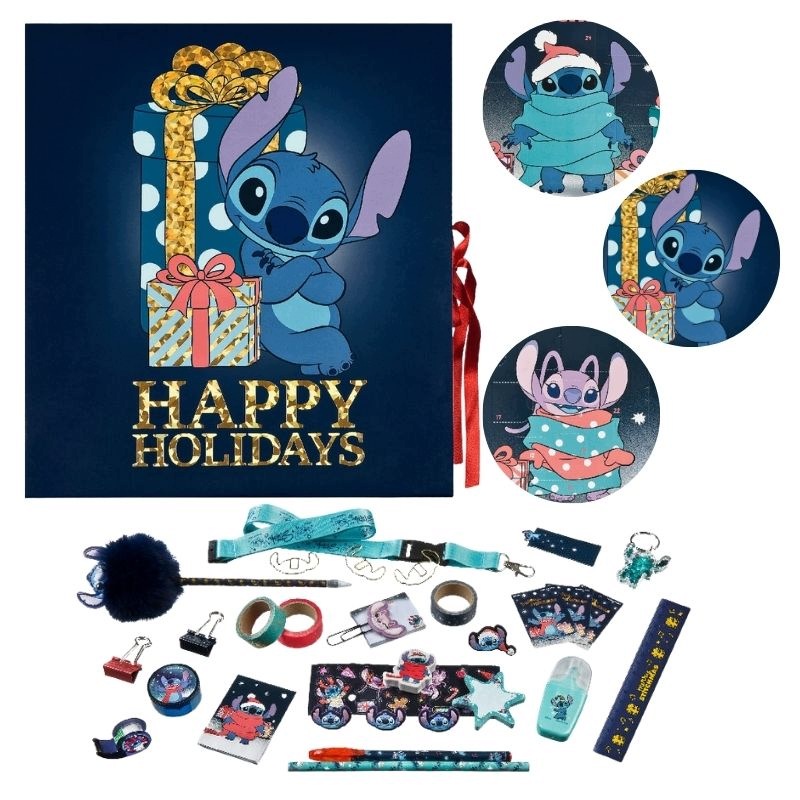 Адвент-календарь Undercover Disney Lilo & Stitch, 24 канцелярских сюрприза, от 3 лет
