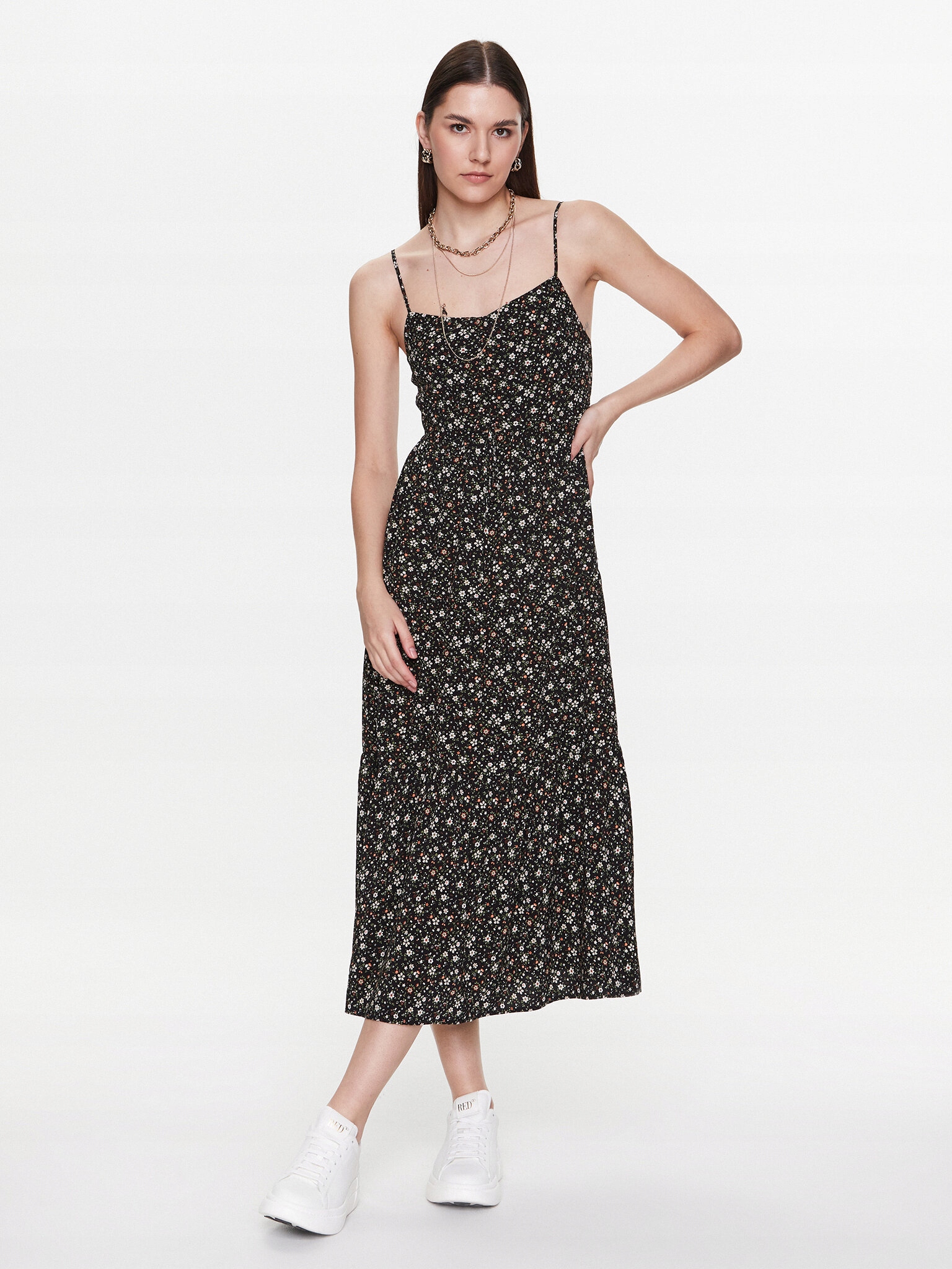 Pepe Jeans Sukienka codzienna Pey PL953300 Kolorowy Regular Fit