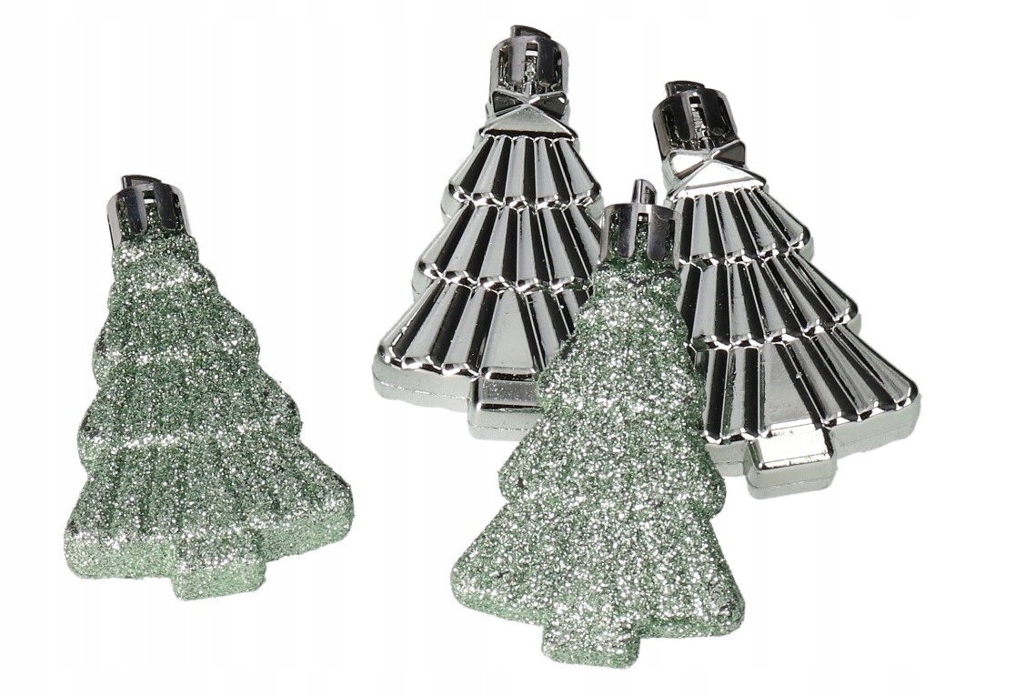 

Bombki Na Choinkę Choinki Plastikowe 4 Szt 6 CM