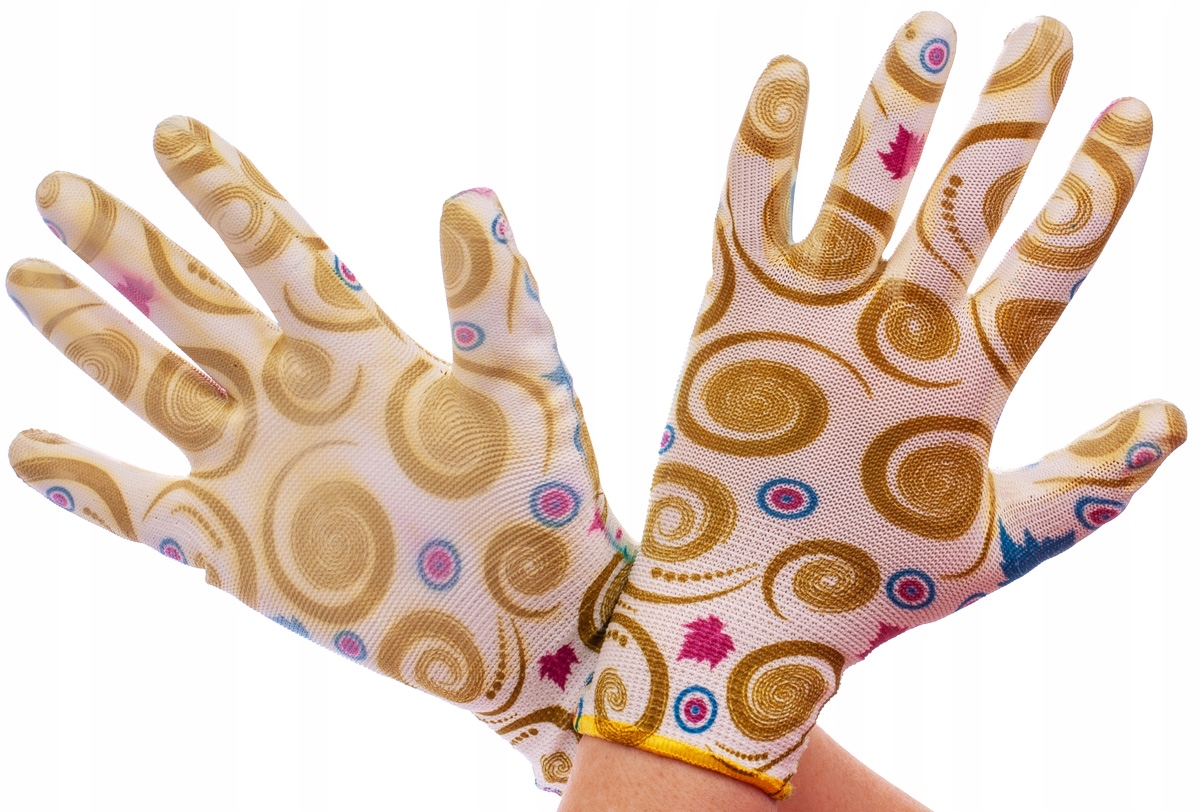 12x RĘKAWICE RĘKAWICZKI ROBOCZE OGRODOWE 8 M