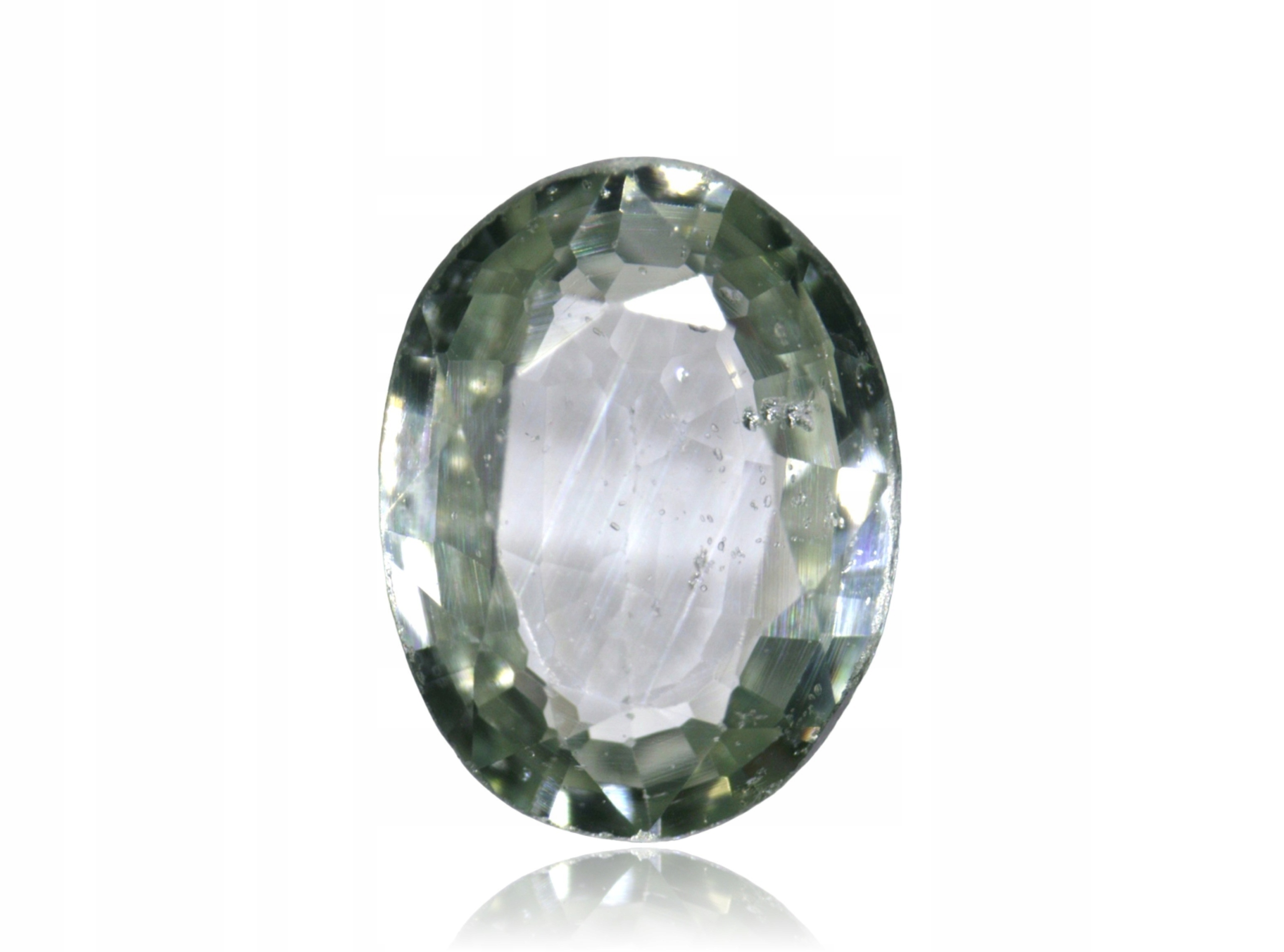 Safír 0.18ct Zelený Ovál eCertifikát Wbd