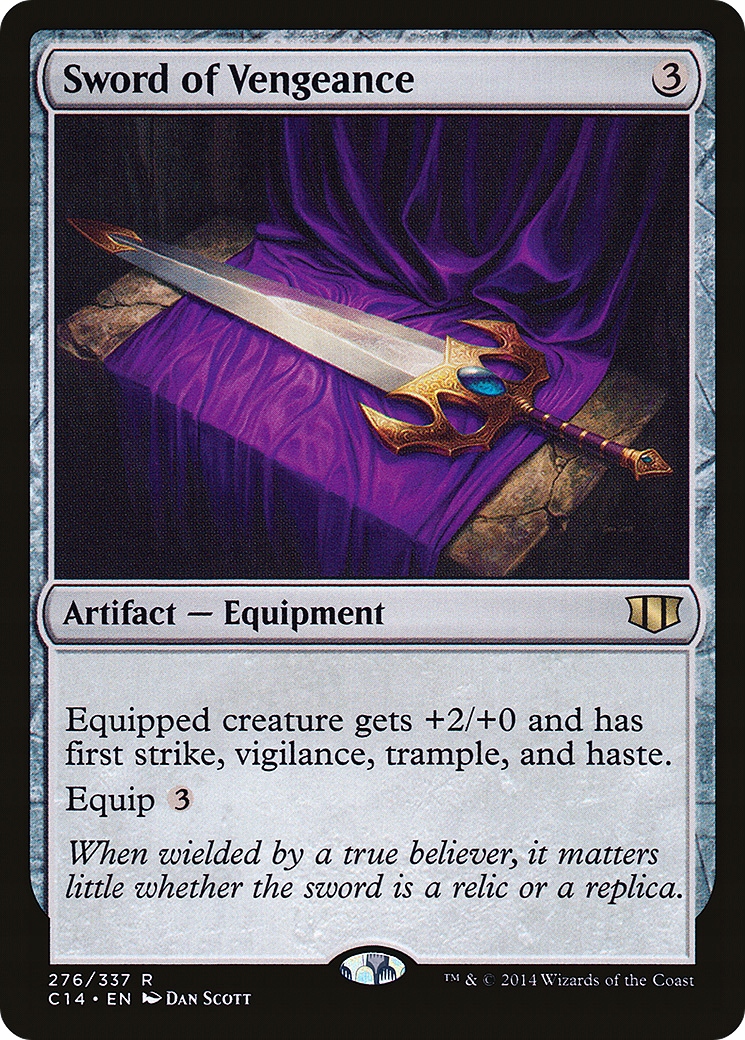 Mtg Sword of Vengeance (C14) stan Ex