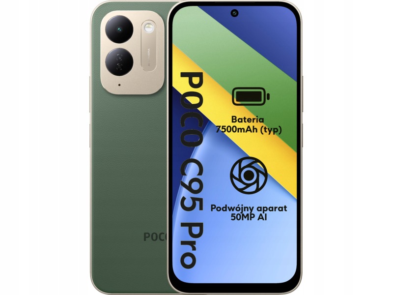 Smartfon Xiaomi Poco C95 Pro 8/256GB 6.9" 120Hz Zielony