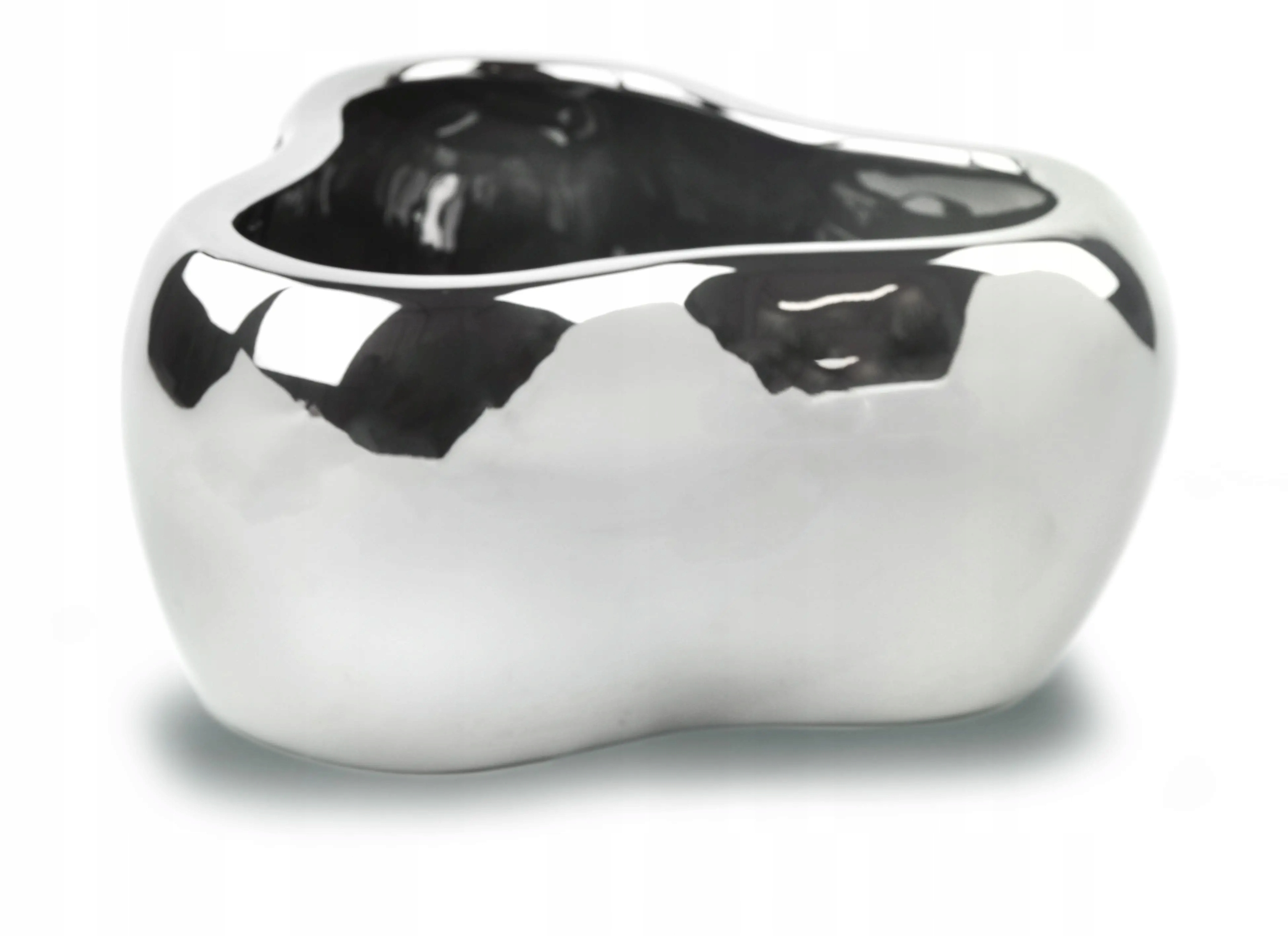 

Srebrna Osłonka Misa na 3 Storczyki 28x13 cm