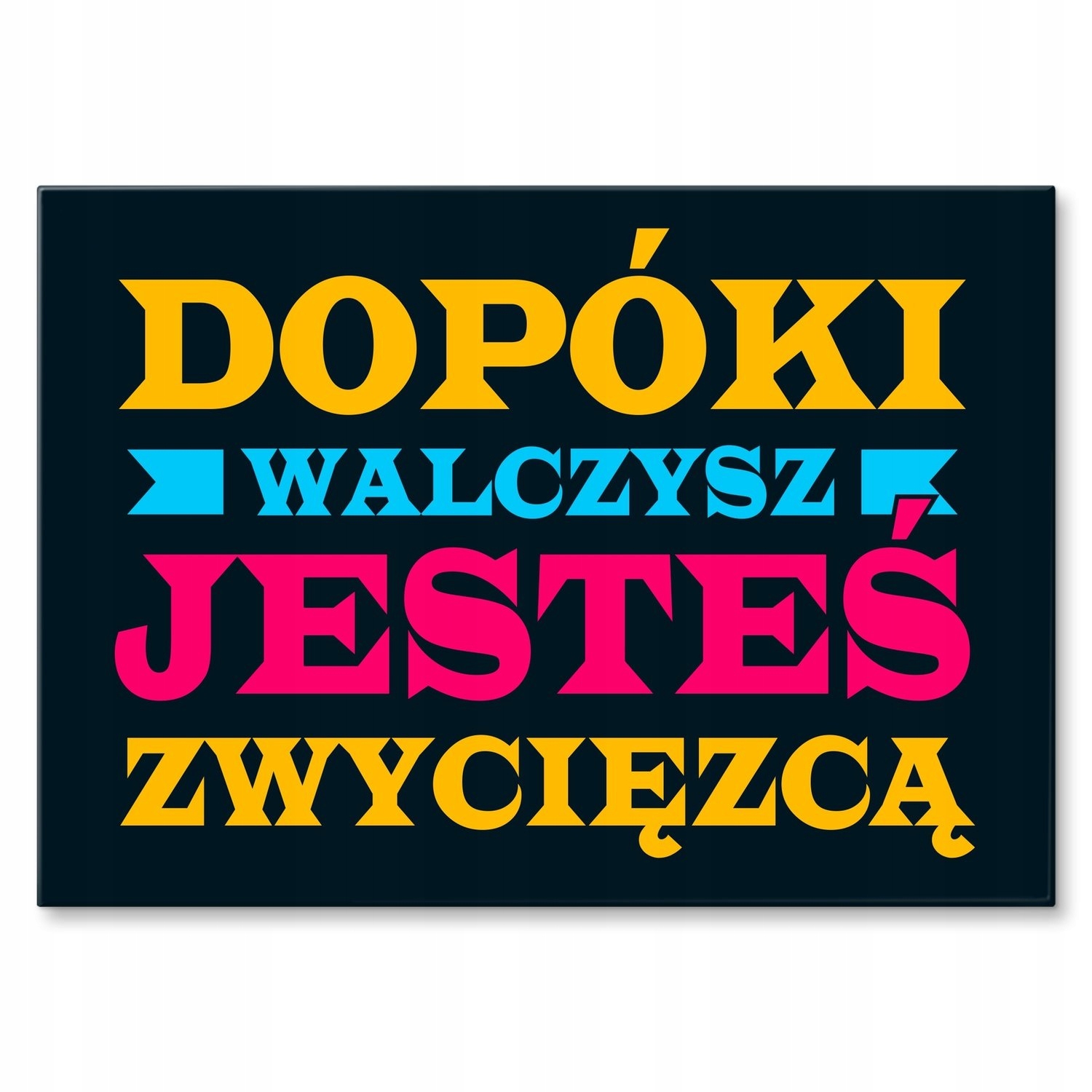 Kovový plakát Dokud bojujete, Dárek 42 x 59 cm