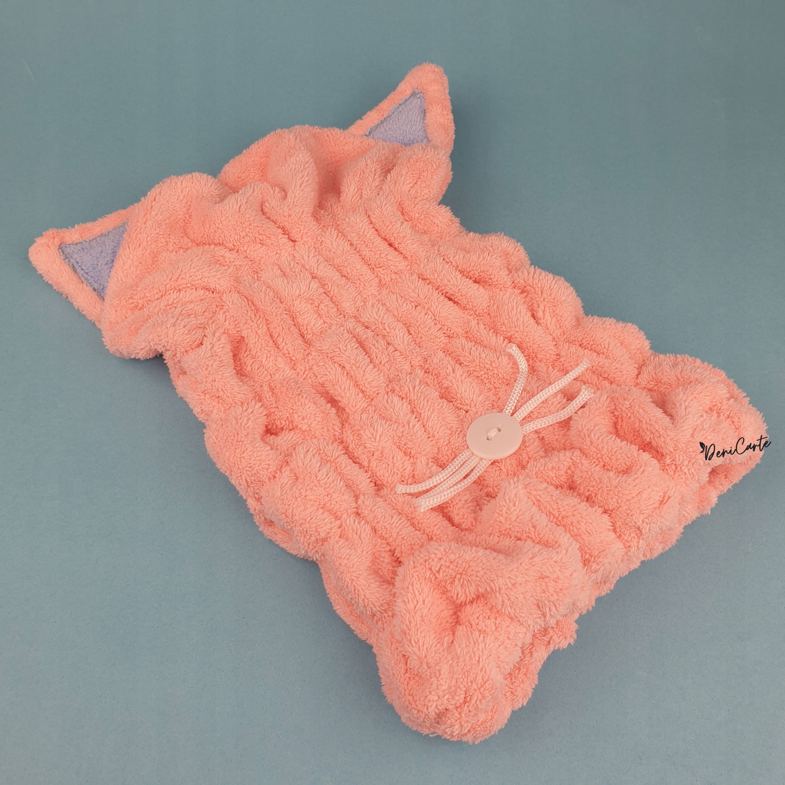 RĘCZNIK SZYBKOSCHNĄCY CZEPEK TURBAN DO WŁOSÓW KOT Materiał dominujący mikrofibra