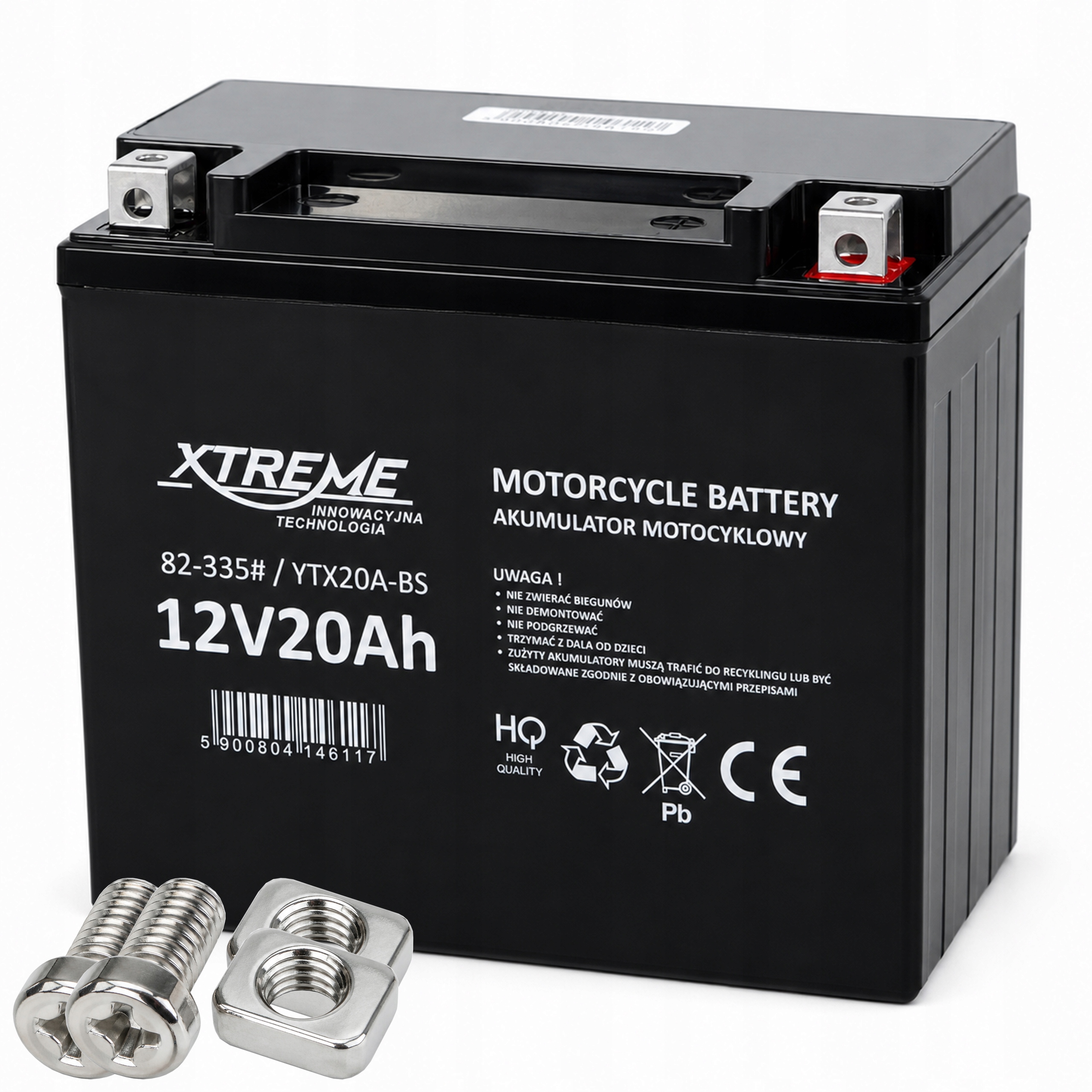 Bezúdržbový Akumulátor 12V 20Ah Motor Atv Quad Skútr