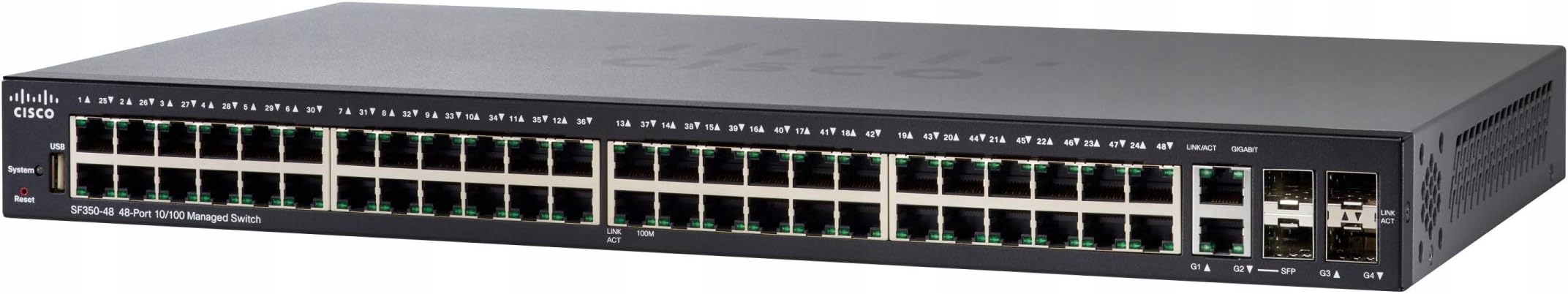 Przełącznik Switch 48 Portów Cisco SF350-48 Managed L3