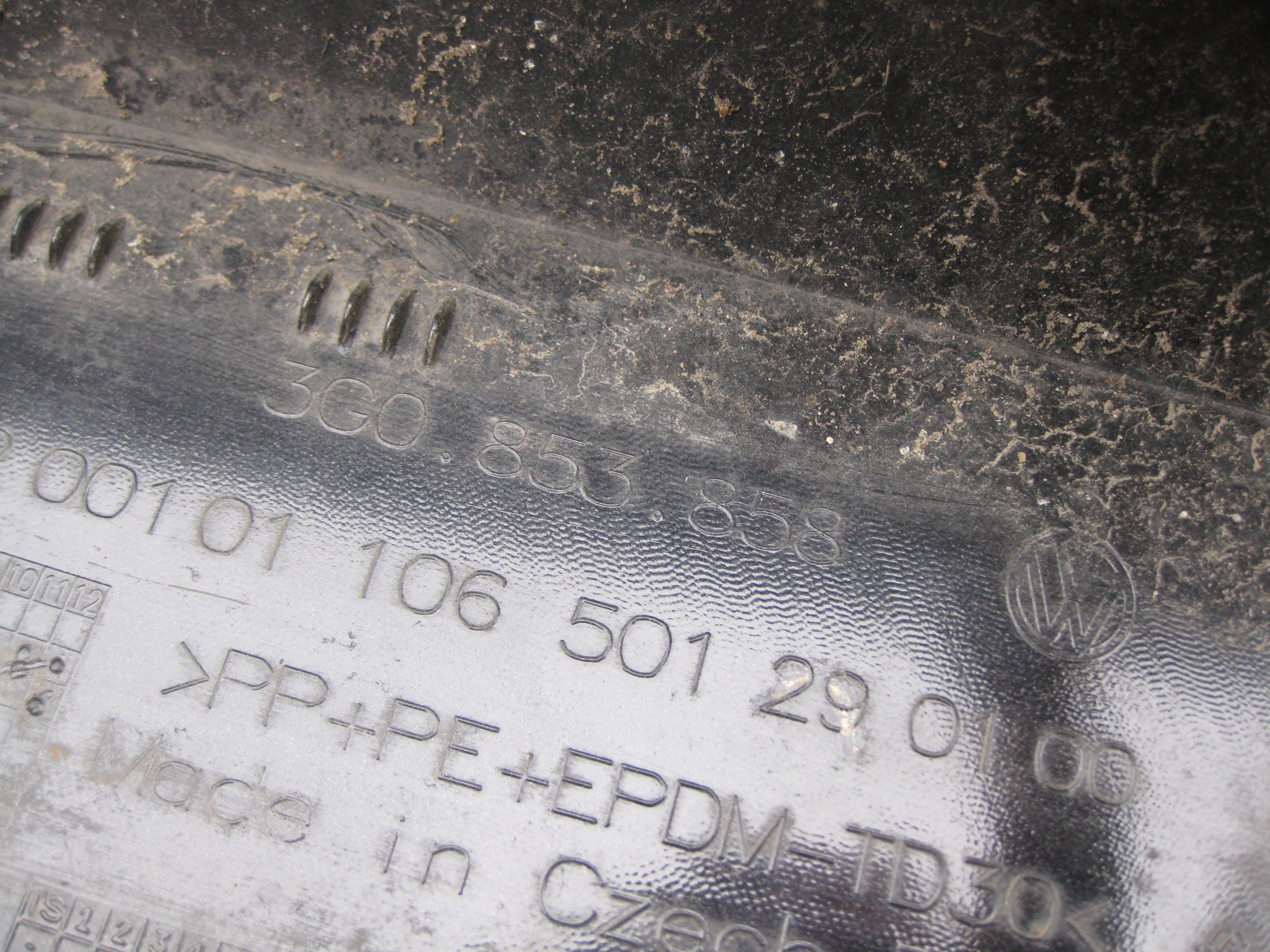 VW PASSAT B8 moulding threshold right 3G0853858