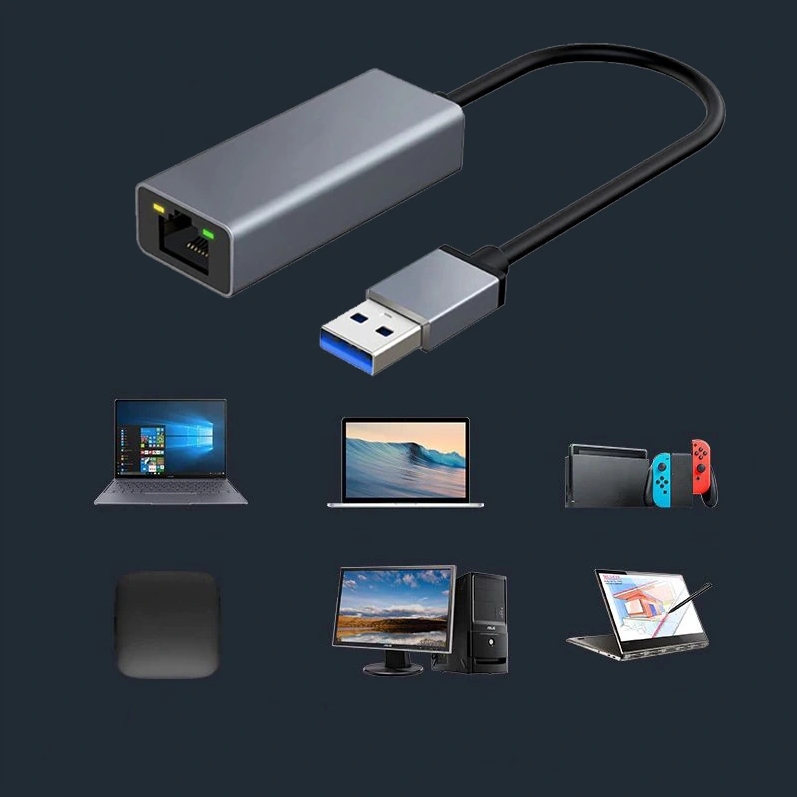 KARTA SIECIOWA ADAPTER USB 3.0 ETHERNET RJ45 1000 Rodzaj karty zewnętrzna