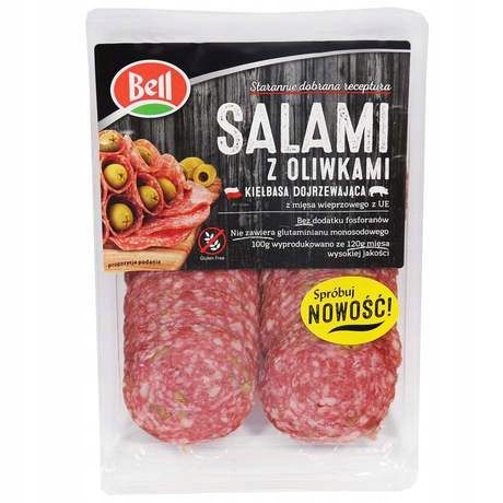 Salami z oliwkami plastry 80 g bell