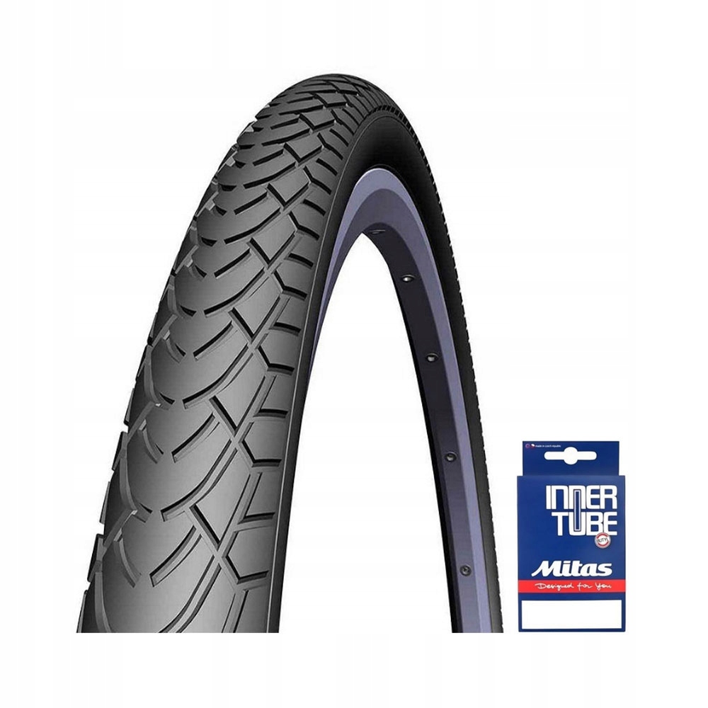 

Opona rowerowa 28x1.75 dętka Mitas 22TPI Zestaw