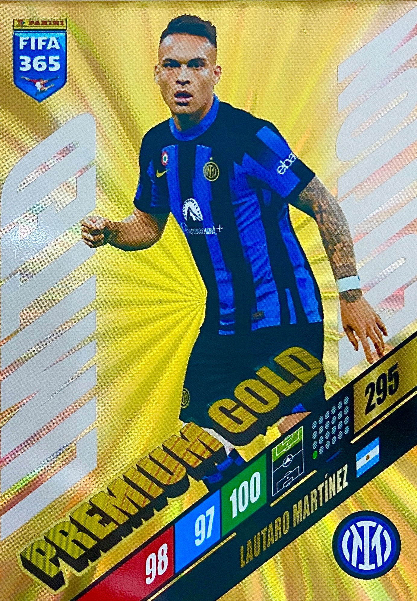 Panini Fifa 365 2025 Limited Premium Gold Lautaro Martinez Inter