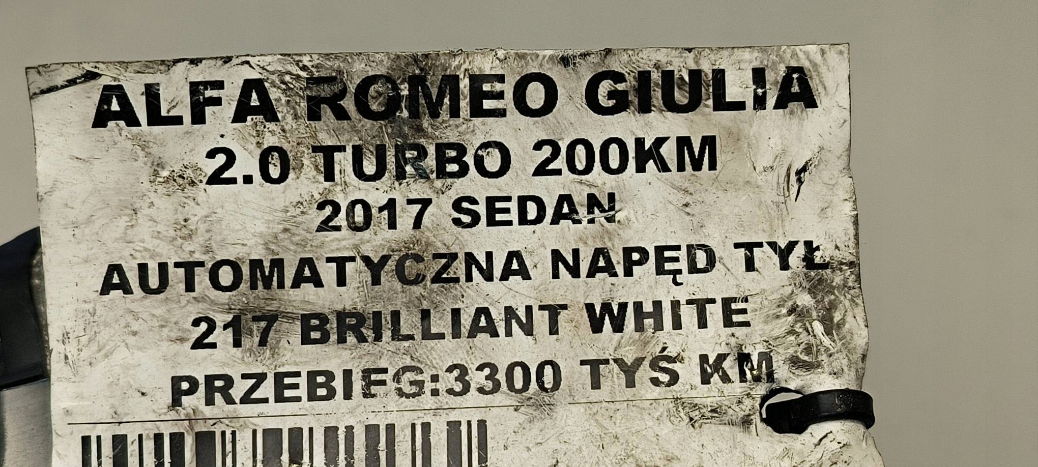 throttle flap 04893625AB ALFA ROMEO GIULIA