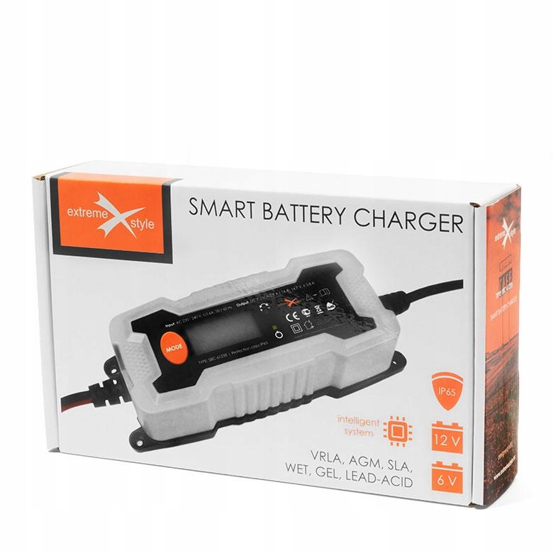 Зарядное устройство мотоцикл авто SBC-61238 6 / 12V 1.2-120ah